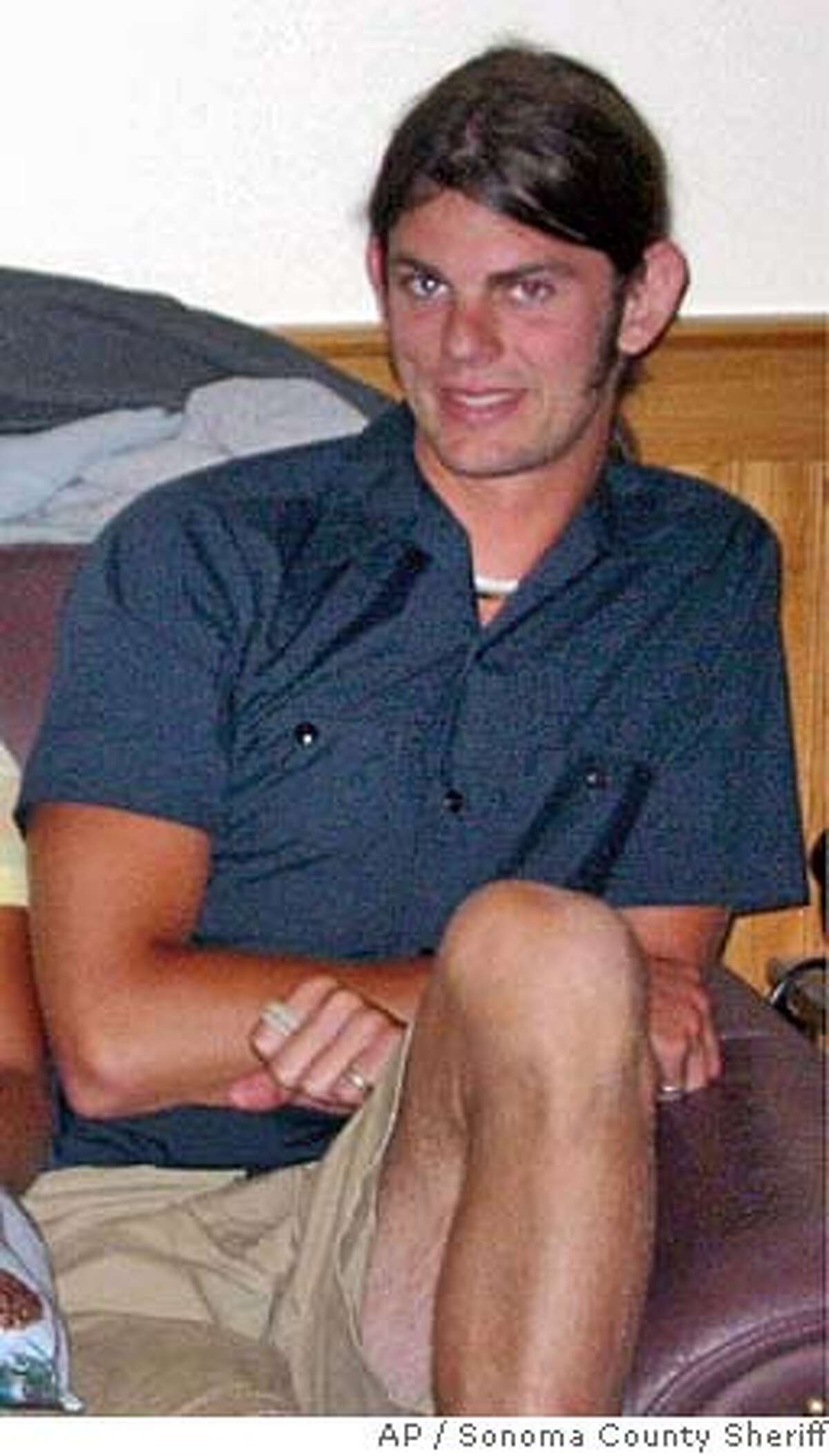 ** FILE ** Jason Allen is shown in this undated file photo. Two camp counselors who were reported missing earlier this week were murdered in their sleep on a Sonoma County beach less than a month before their wedding, authorities said. The bodies of Lindsay Cutshall, 23, and Jason Allen, 26,were discovered in sleeping bags about three miles north of Jenner on Wednesday afternoon, Aug. 18, 2004, when sheriff's deputies were rescuing a stranded hiker, the Sonoma County Sheriff's Department said. (AP Photo/Sonoma County Sheriff) Ran on: 08-21-2004 Two bodies were found at Fish Head Beach in Sonoma County.