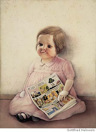 Dark and detached, the art of Gottfried Helnwein demands a