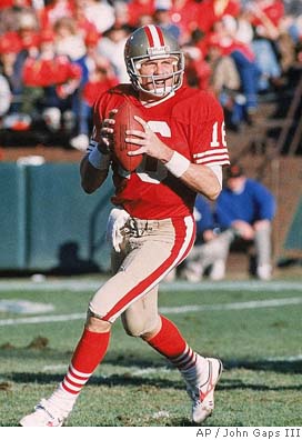 San Francisco 49ers Brandon Lloyd (85) hauls in a Tim Rattay pass