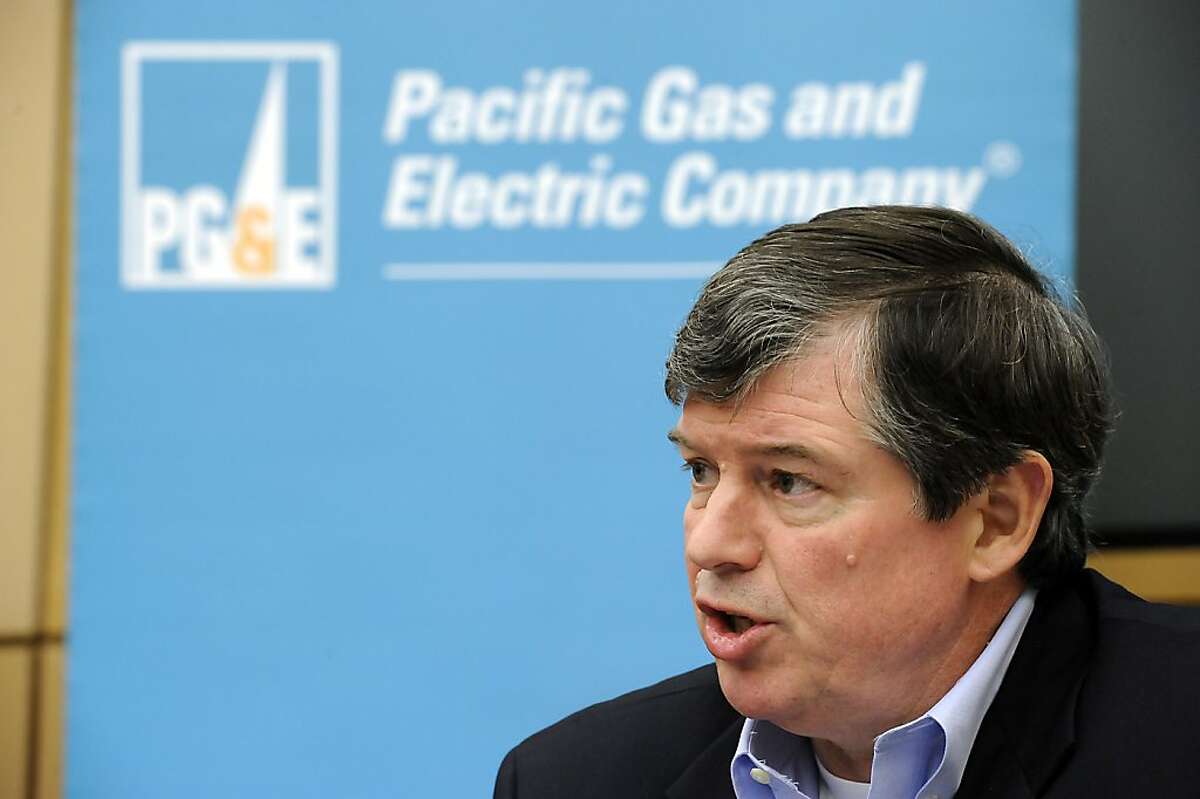 PG&E's CEO, Anthony Earley during a press conference at PG&E headquarters in San Francisco last December. The company has asked California regulators to raise a typical homeowner's monthly bill 15.6 percent by 2016.
