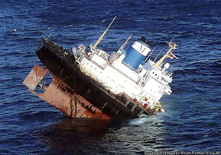 Time Bomb In Ocean -- Oil Tanker Breaks Up / Spill Slowly Reaching ...