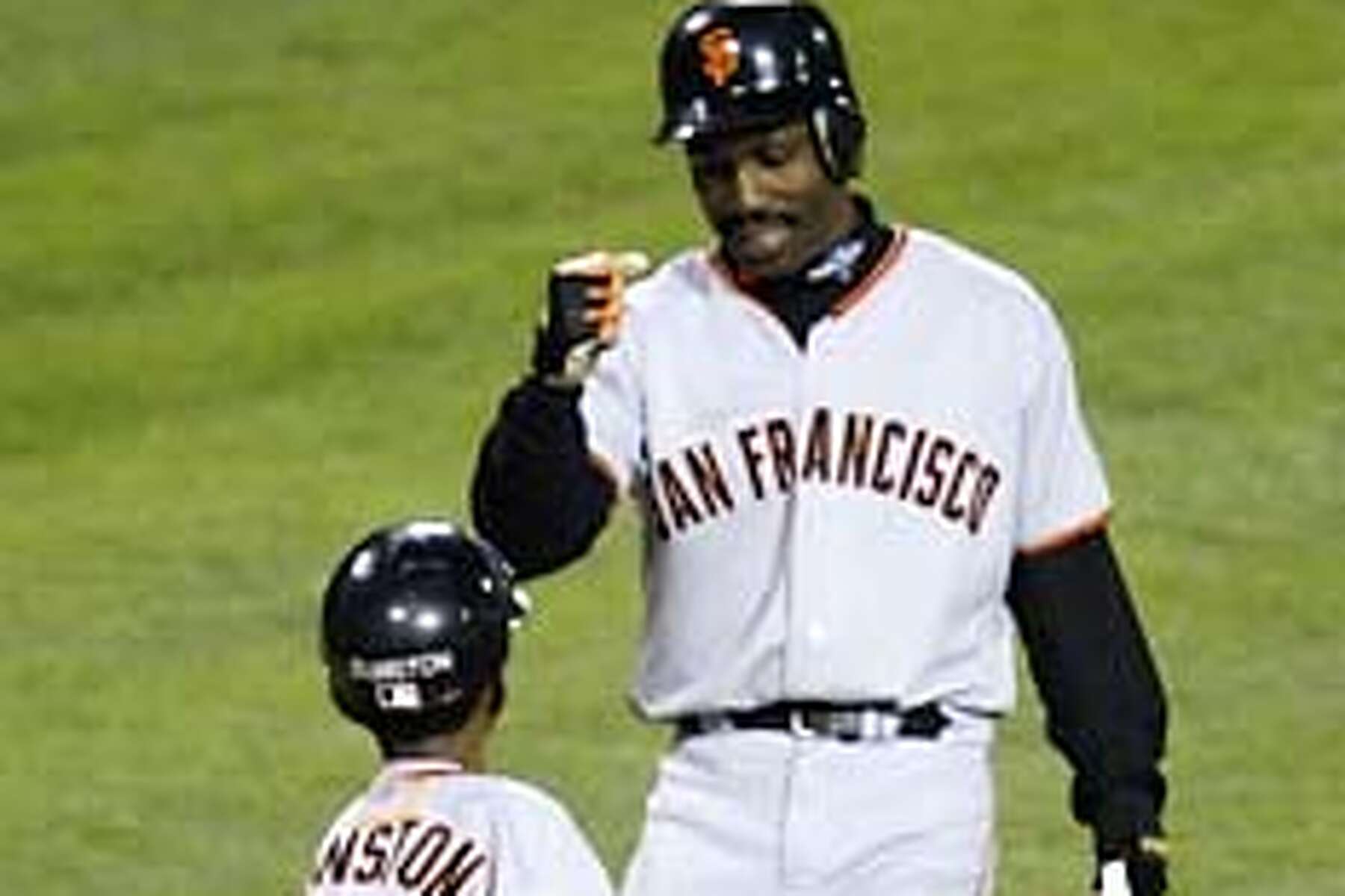 SFGiants on X: Barry Bonds. Dusty Baker. David Bell. 2002 World