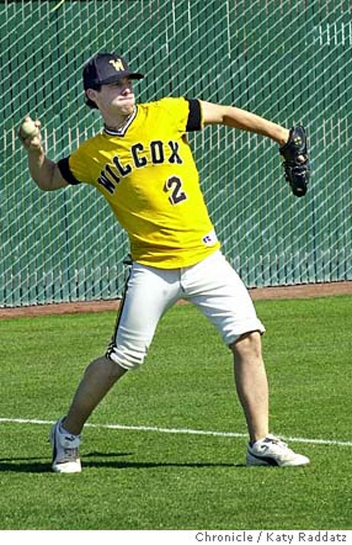 SHOWN: Jeff Gordon is a star player for Wilcox High and a star player for coach David Currie. Wilcox High School in Santa Clara continues to be a baseball success in the Central Coast Section. Shoot date is 4/29/04; reporter is Jordan Robertson (freelance). Katy Raddatz / The Chronicle