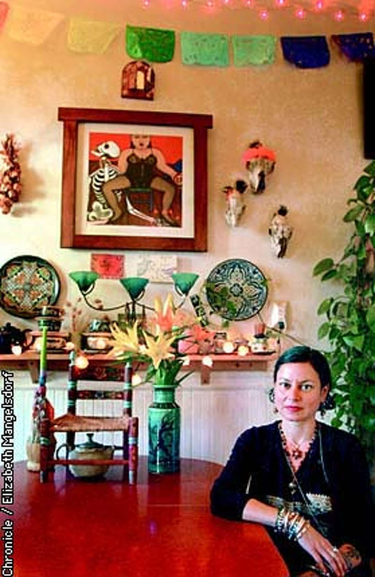 Frida Resurrected: San Francisco artist Maya Christina Gonzalez in her Mission District home. Chronicle photo by Liz Mangelsdorf