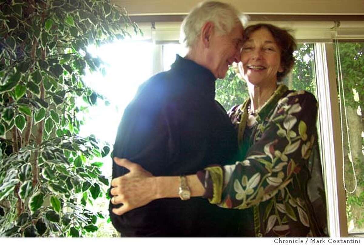 Photo taken on 1/26/04 in Kensington. Daniel Ellsberg, pictured here with patricia, his wife of 33 years, at his home in Kensington, released the Pentagon Papers about the Vietnam War and is now speaking about the similarities to the Iraq war. CHRONICLE PHOTO BY MARK COSTANTINI
