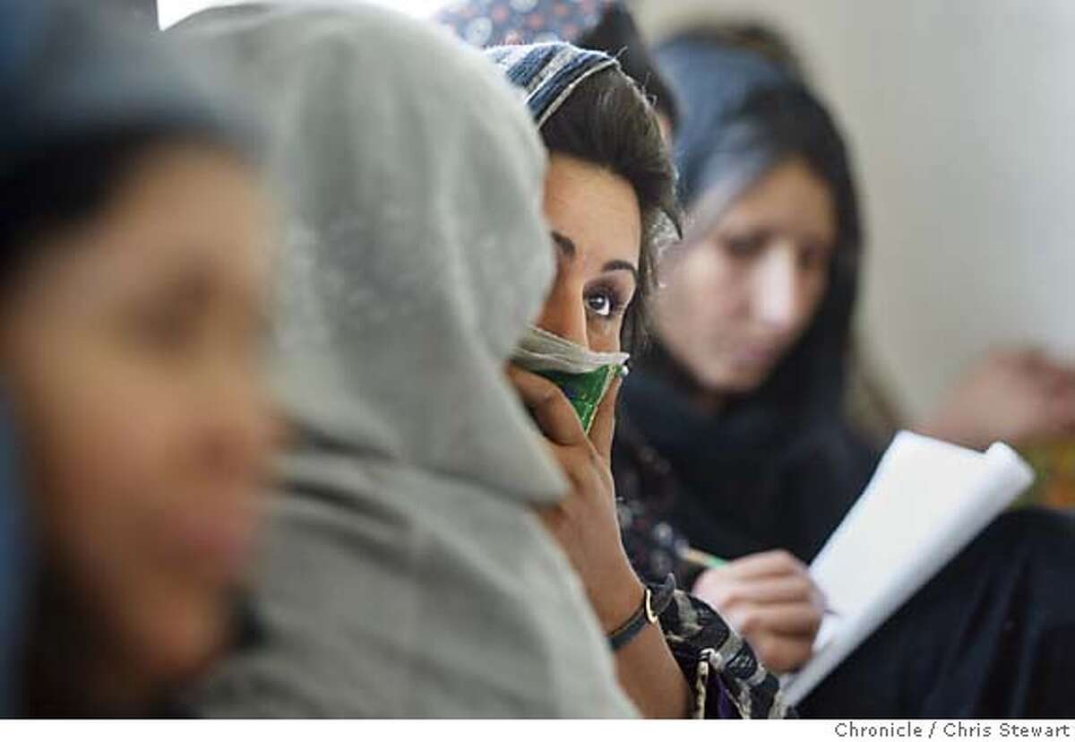 Event on 4/13/04 in Kabul. A literacy program for women at the Afghan Center in Kabul, Afghanistan. Chris Stewart / The Chronicle