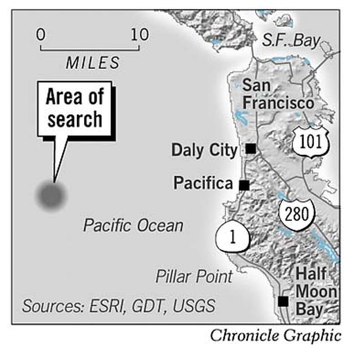 Search For Sunken Sub. Chronicle Graphic
