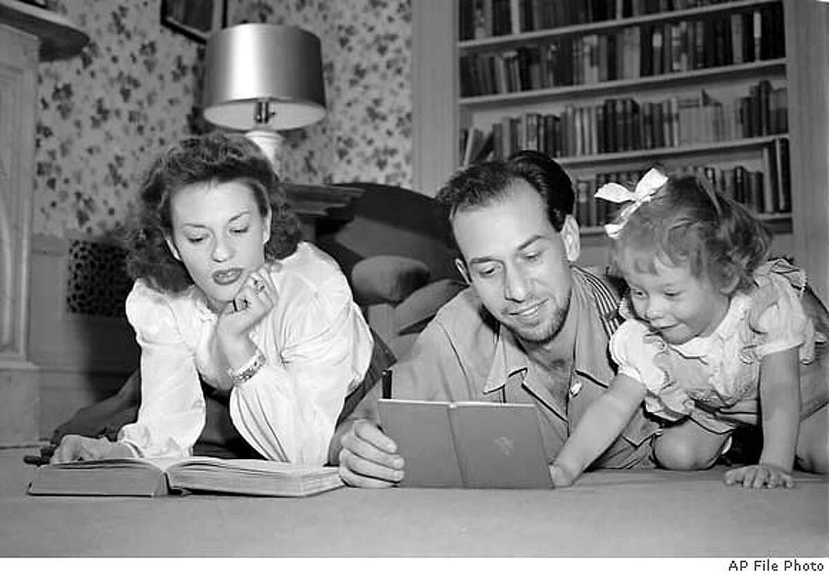 Actress Uta Hagen, shown with first husband Jose Ferrer (who played Iago to her Desdemona) and their daughter Leticia in 1943. Associated Press File Photo