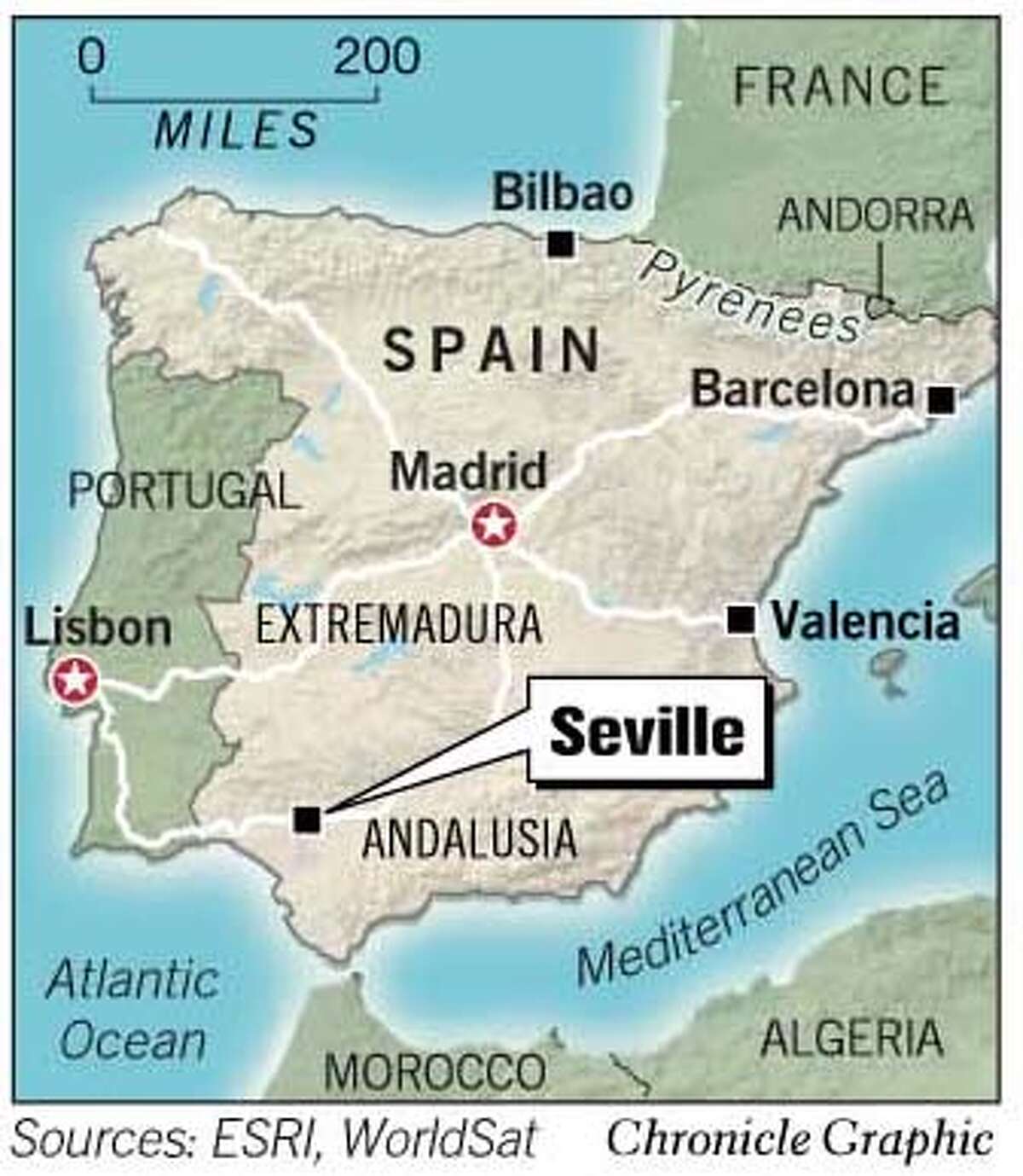 Seville, Spain. Chronicle Graphic