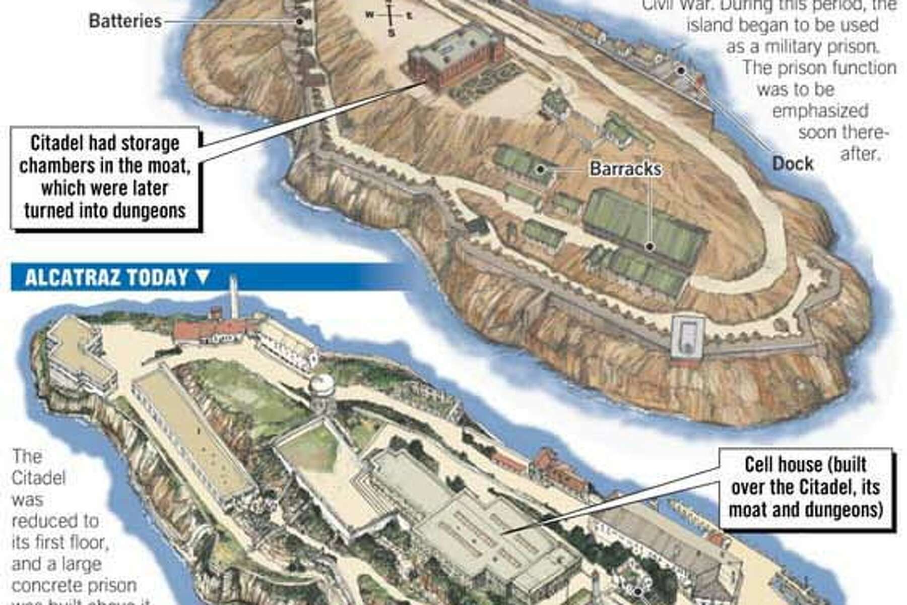 Alcatraz Prison Map