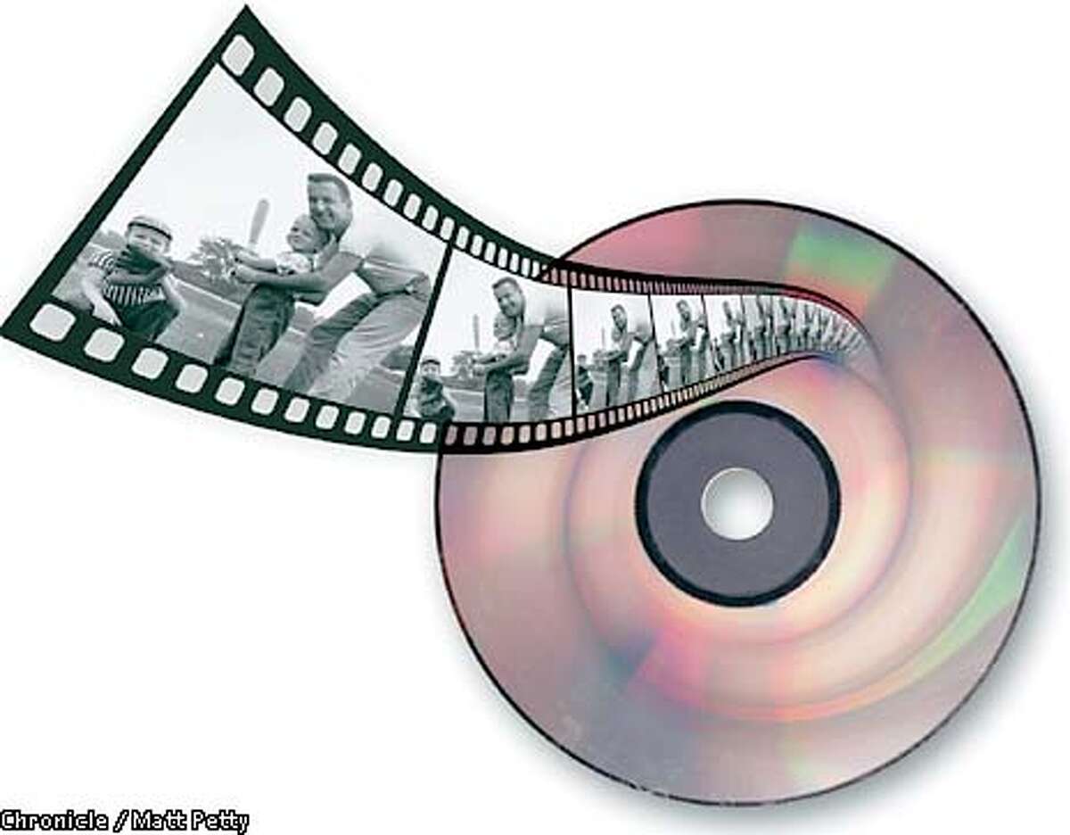 Sales of recordable DVDs expected to heat up, thanks to home movies. Chronicle illustration by Matt Petty