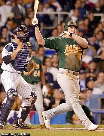 Do-over: The A's sign Jason Giambi to an extension in 2001 - The Athletic