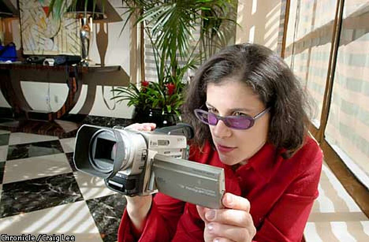 Alexandra Pelosi, daughter of Congresswoman Nancy Pelosi, made a film with her handheld digital video camera, "Journeys with George," which is a documentary of our President George W. Bush filmed on the campaign trail in 2000. What's odd is that Pelosi is a staunch Democrat and has made a film about George Dubya Bush which is upbeat. Photo by Craig Lee/San Francisco Chronicle