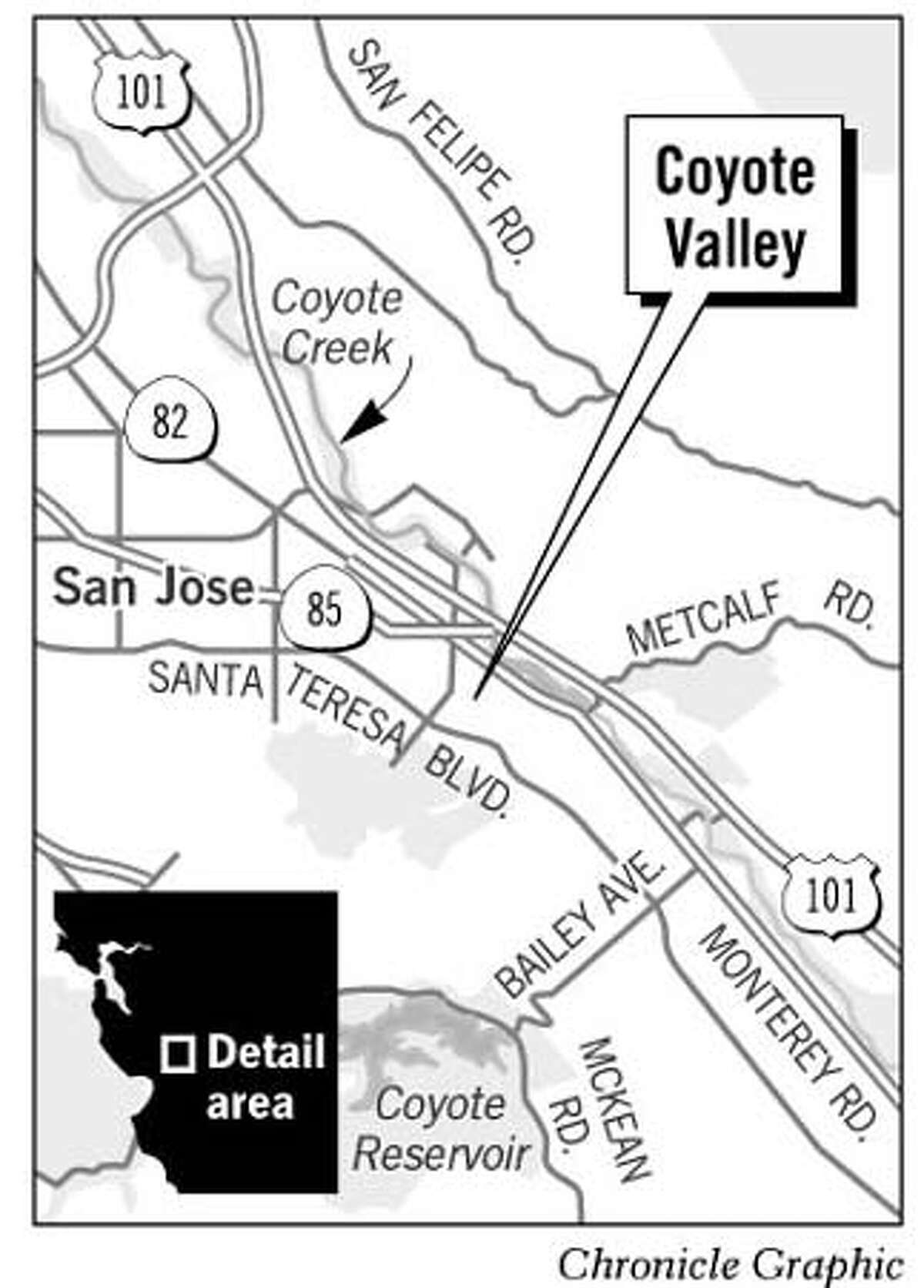 Coyote Valley called endangered landscape / Group says San Jose area ...