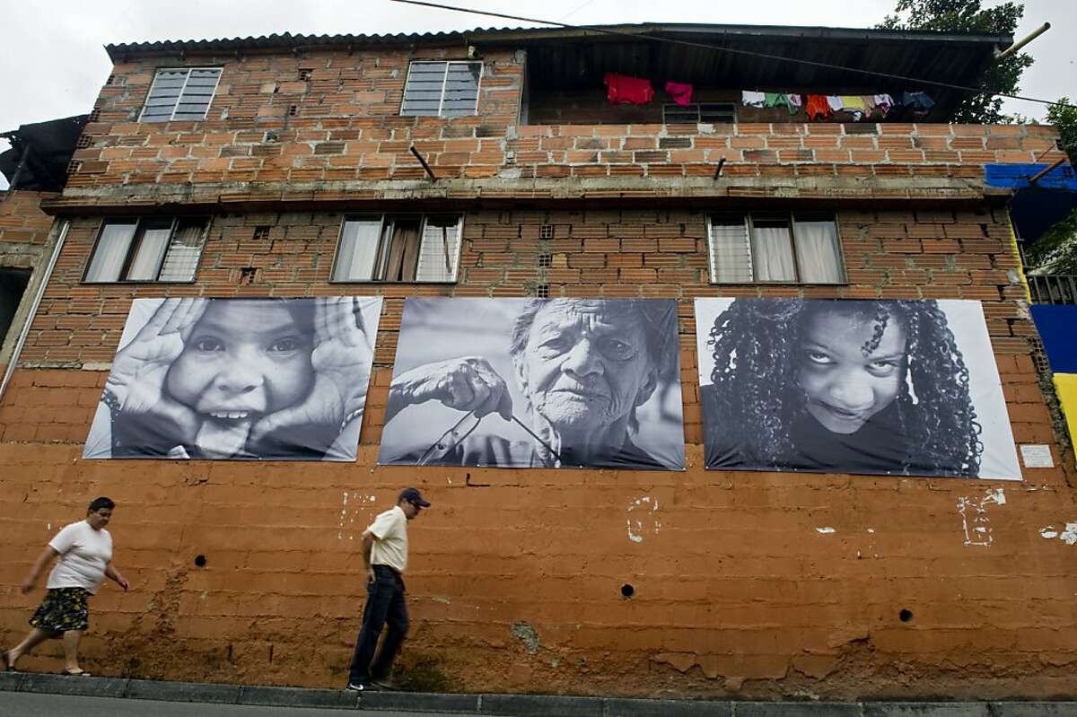 Art brightens Colombian shantytown