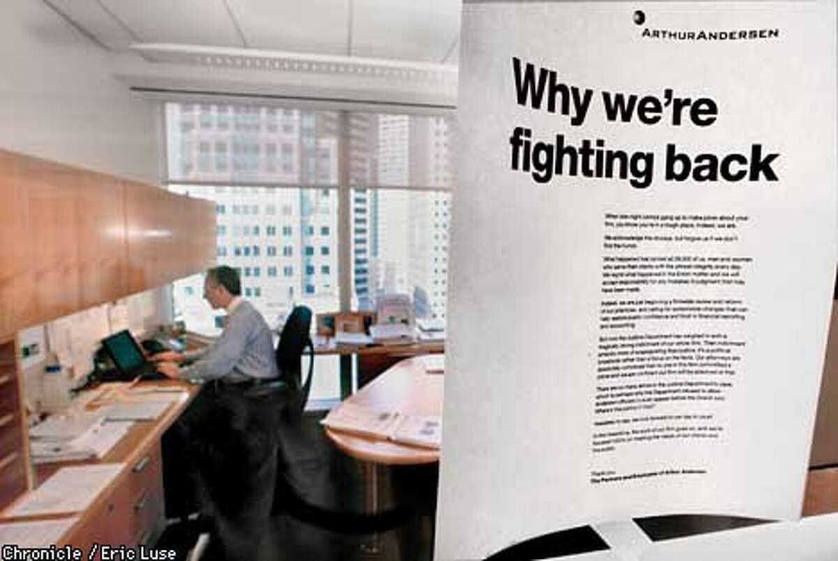 Andersen�s retort / Firm�s employees speak up for their jobs