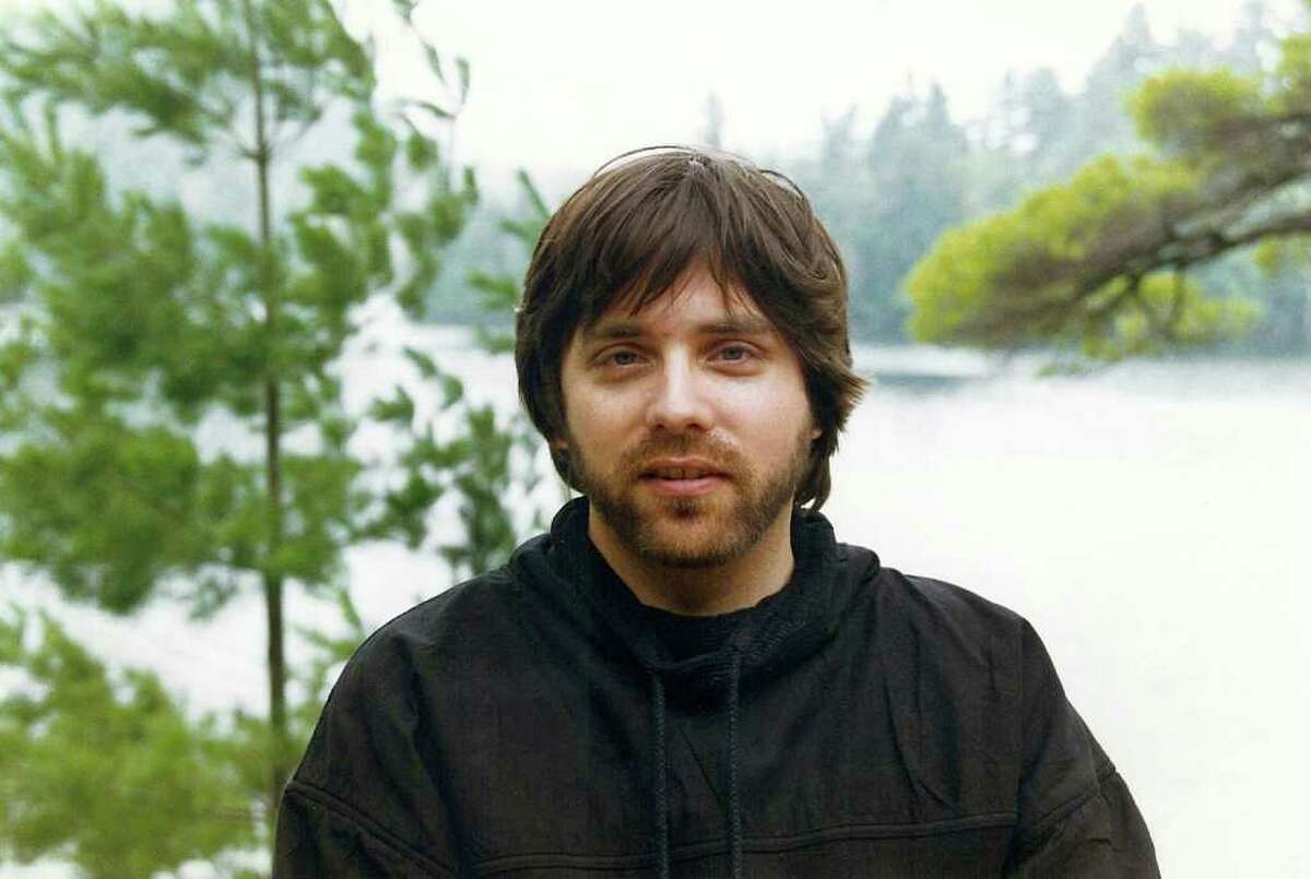 Keith Raniere in the early 1990s at Pyramid Lake in the Adirondack Mountains.