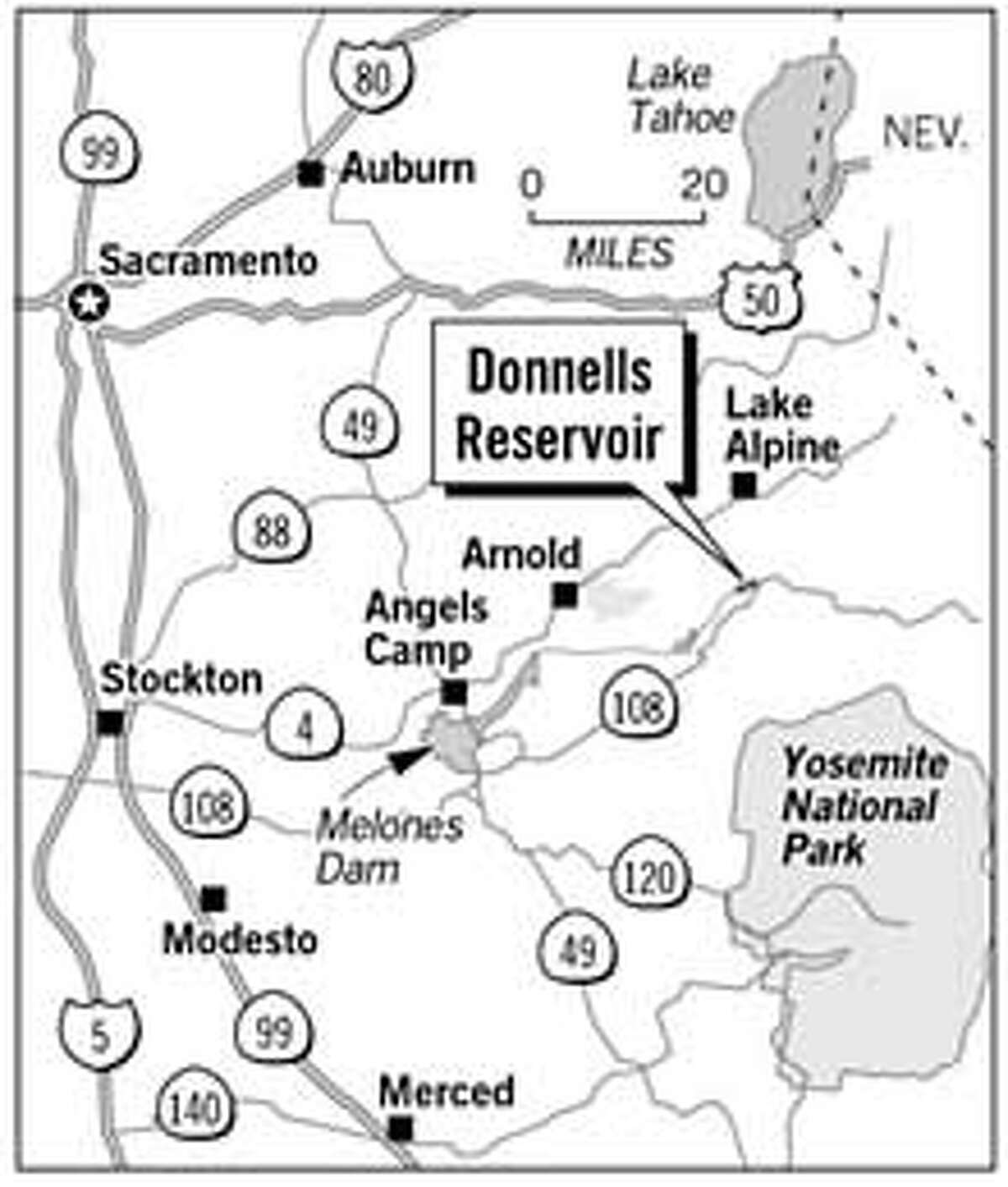Donnells Reservoir. Chronicle Graphic