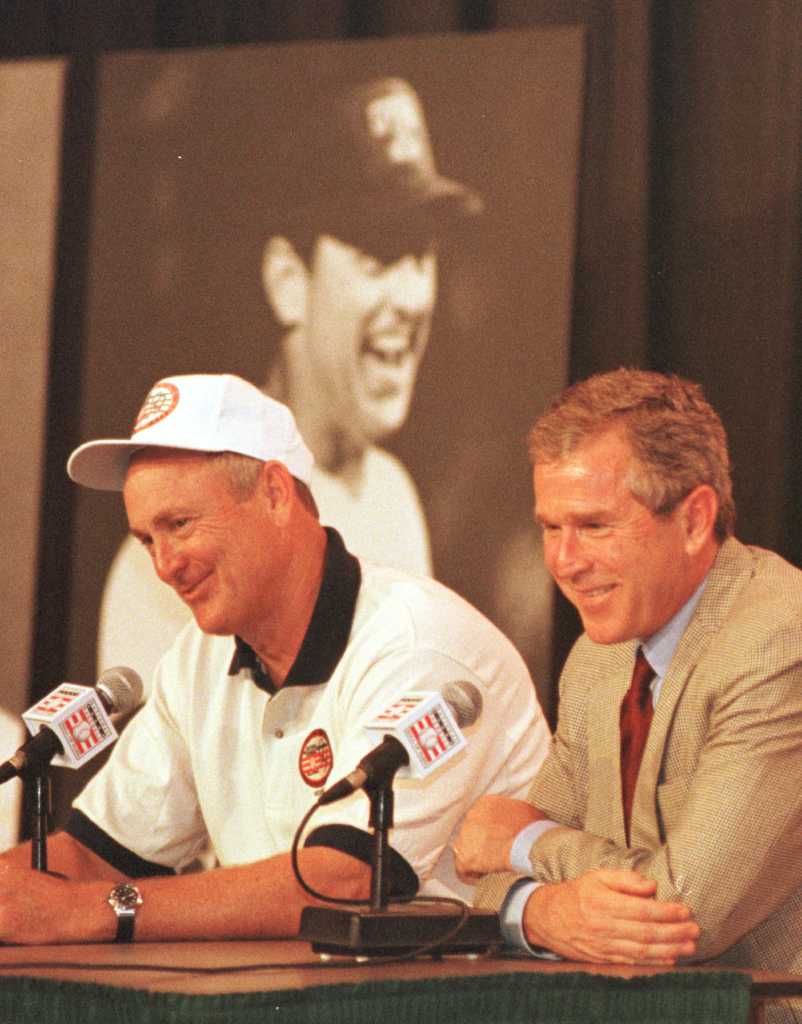 George W. Bush, Nolan Ryan & George H.W. Bush · The Cowboy House