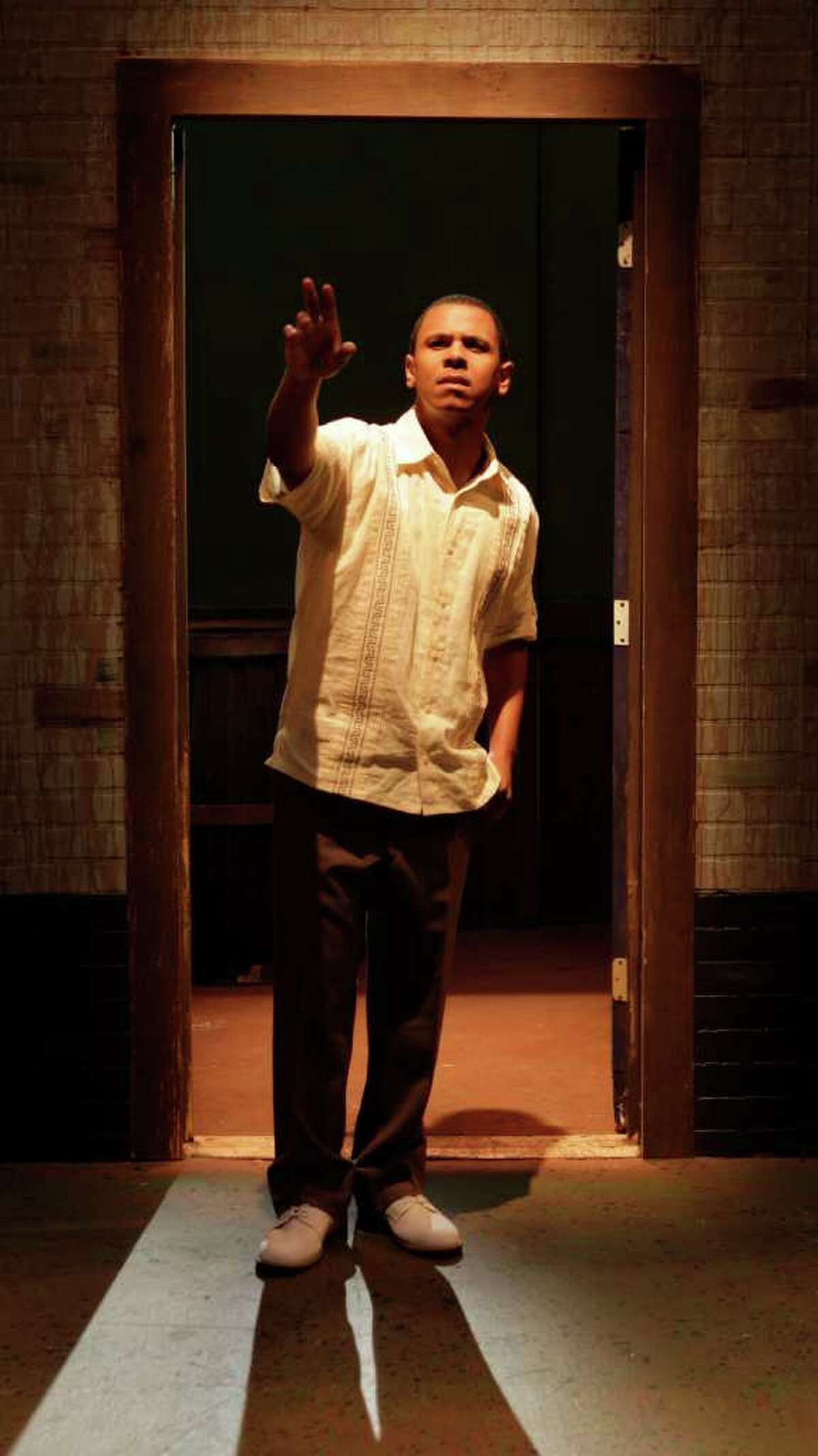 Joseph Palmore has the title role in The Ballad of Emmett Till, playing at the Ensemble Theatre. Ifa Bayeza's play is based on the notorious 1955 "hate crimes" case of a Chicago youth murdered whle visiting relatives in rural Mississippi.