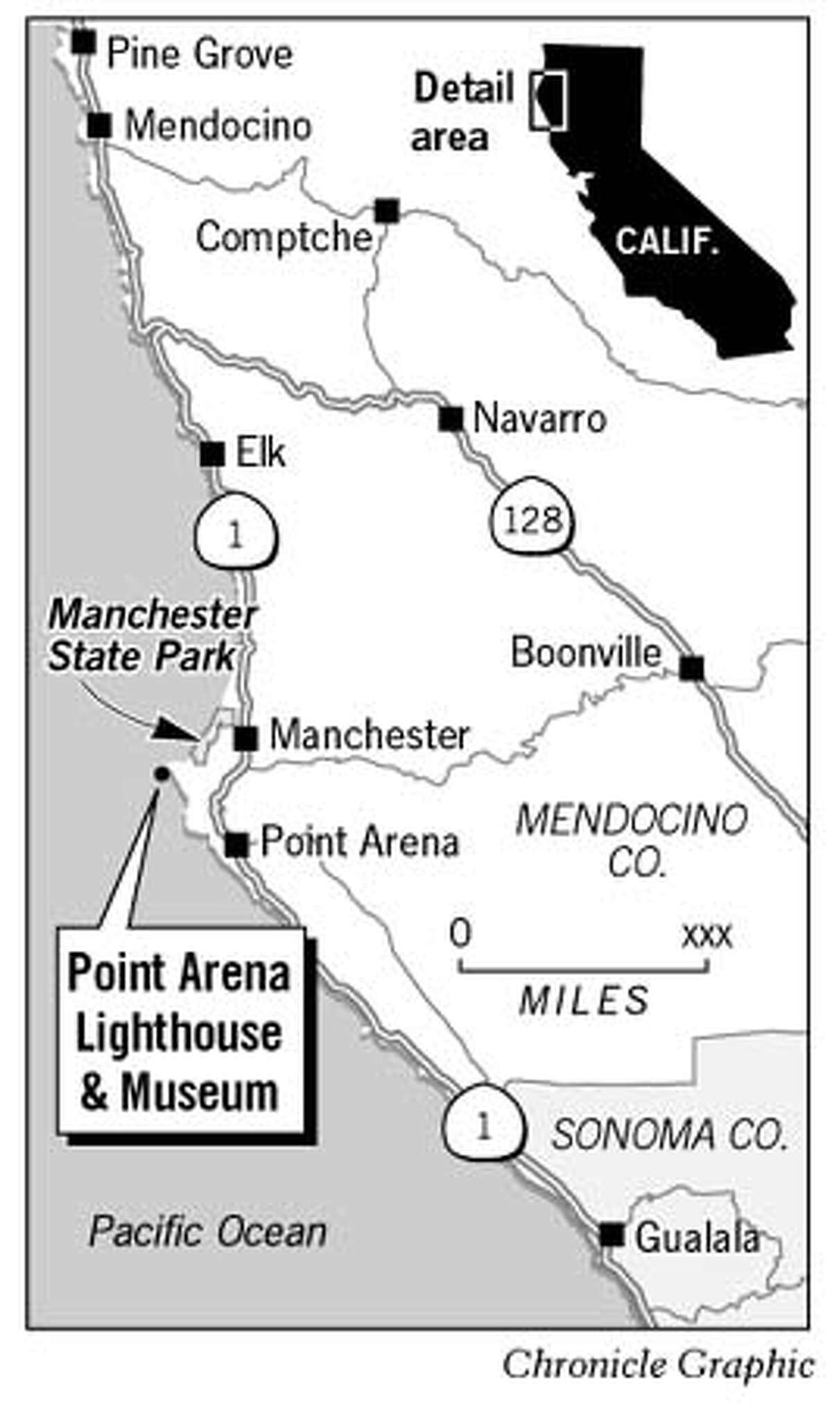 Lighthouse quarters a foulweather friend / Point Arena site entices