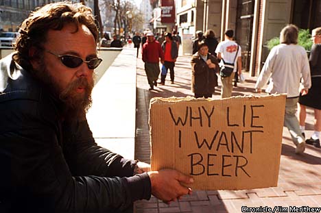 Never give money to the homeless speech picture