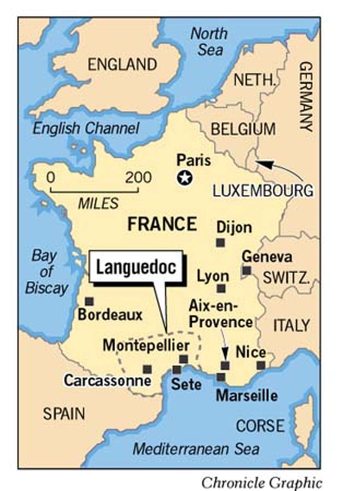 Languedoc, France. Chronicle Graphic