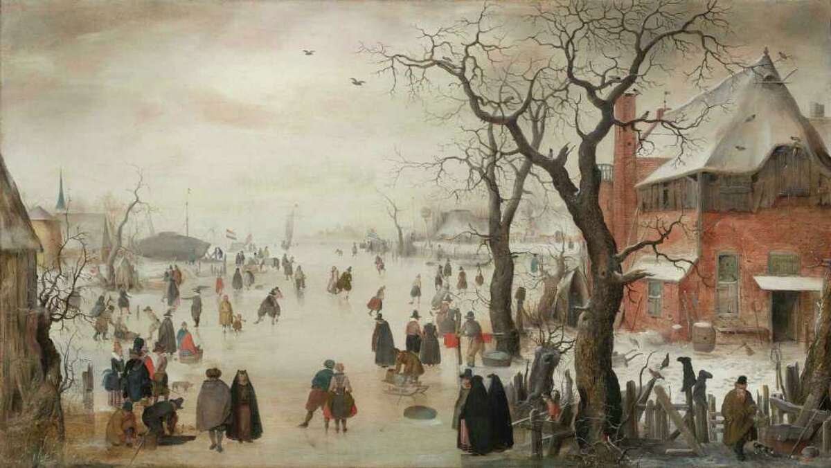 Hendrick Avercamp's A Winter Scene With Many Figures Skating on a Frozen River is on display at the Museum of Fine Arts, Houston. It's part of the Dutch and Flemish Masterworks From the Rose-Marie and Eijk van Otterloo Collection exhibit, which closes Feb. 12.