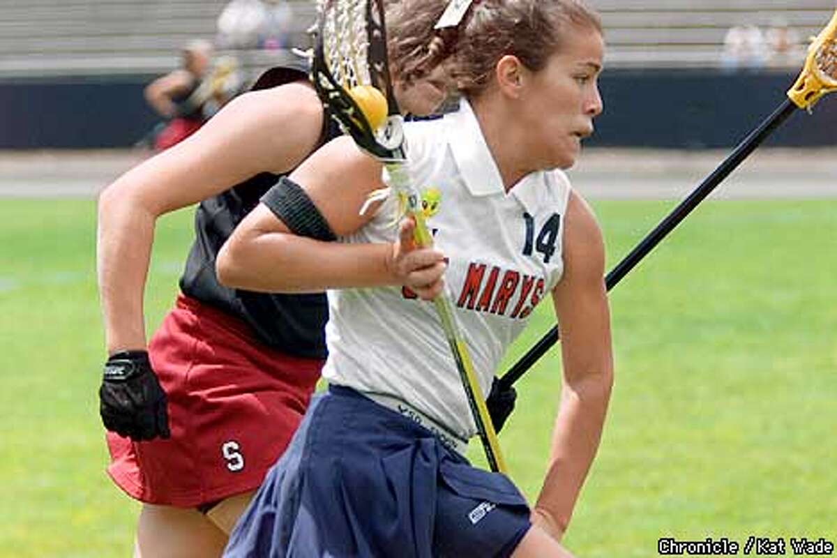 Team Spirit / Members of the St. Mary's lacrosse team pull together