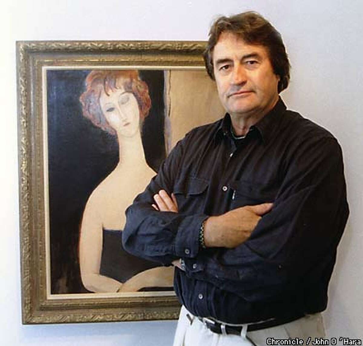 John Pyle owns a number of Elmyr de Hory's fakes, including this forged Modigliani. Chronicle Photo by John O'Hara