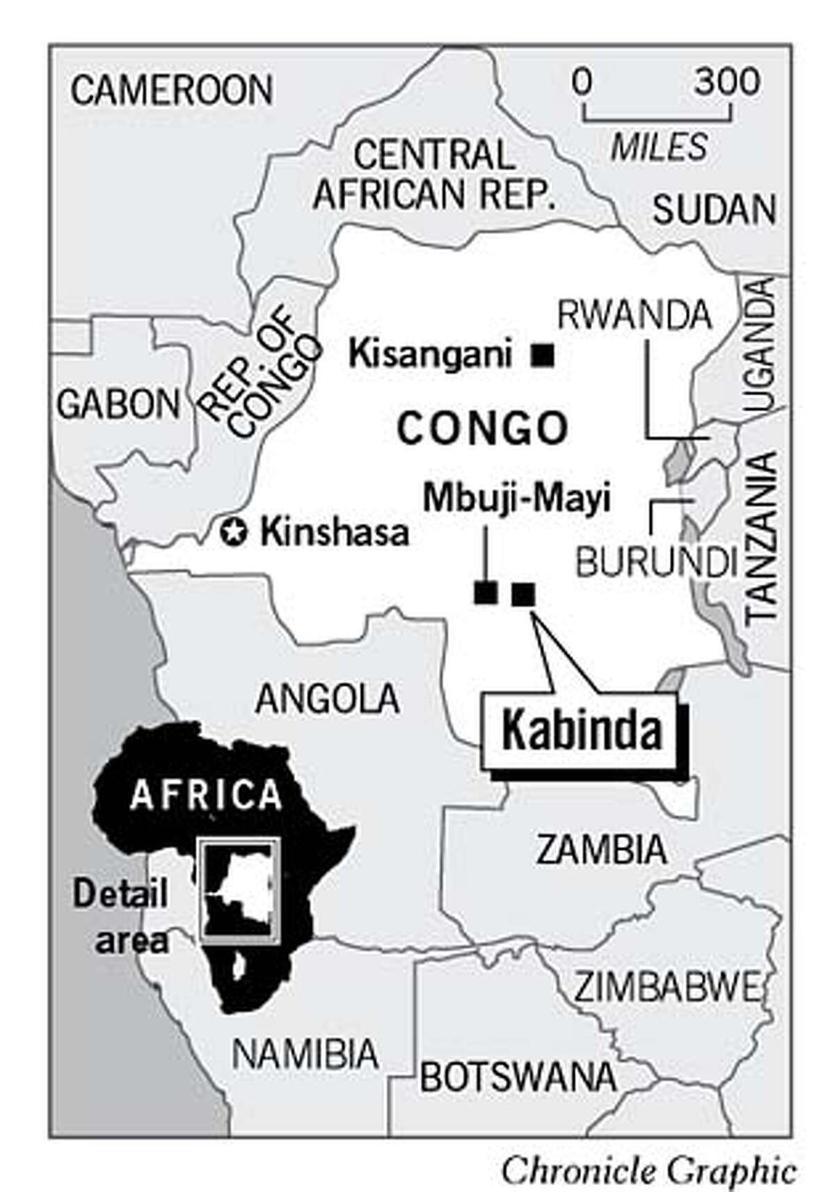 Congo Map. Chronicle Graphic