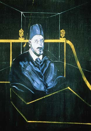 Bacon's Paintings' Edge Dulled With Age / But his technique