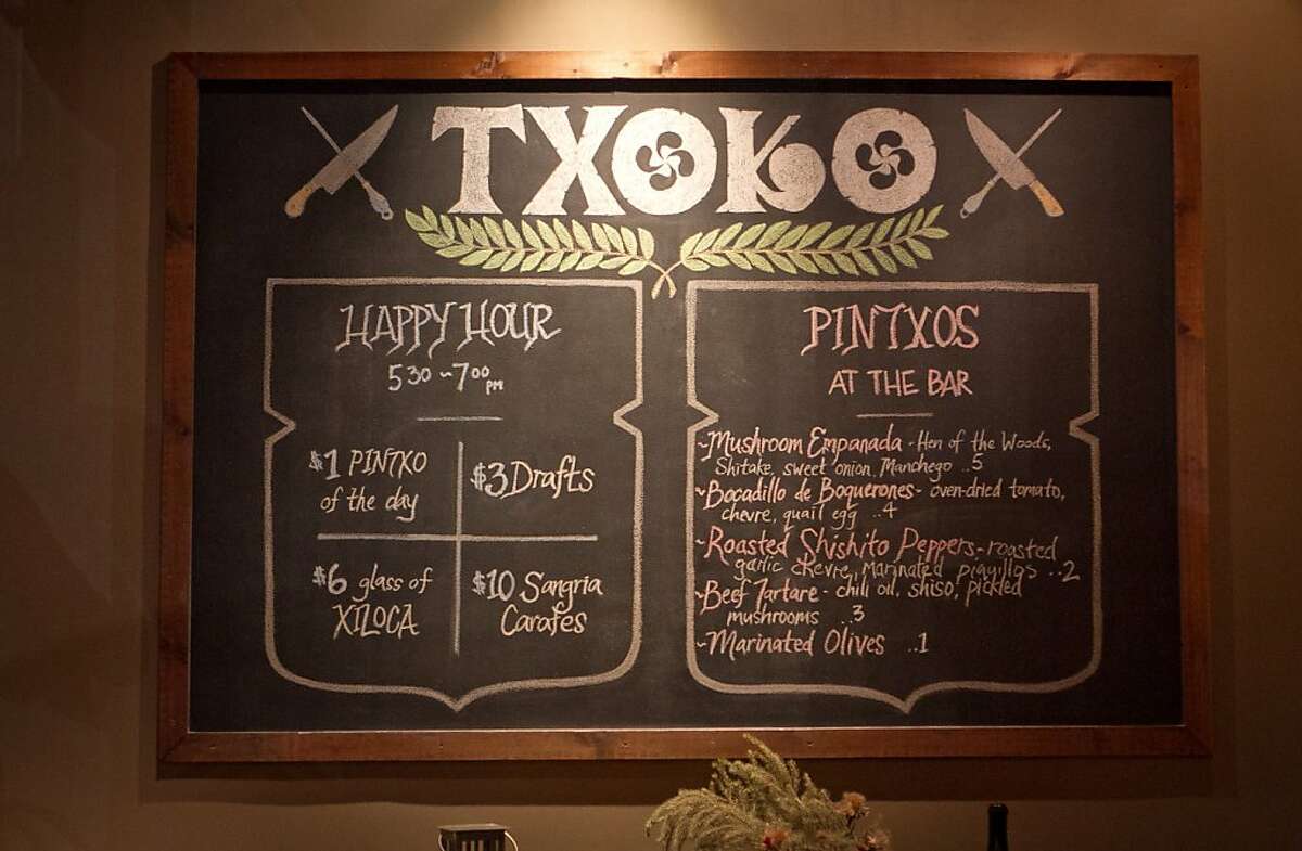 Txoko, S.F. updated atmosphere, menu