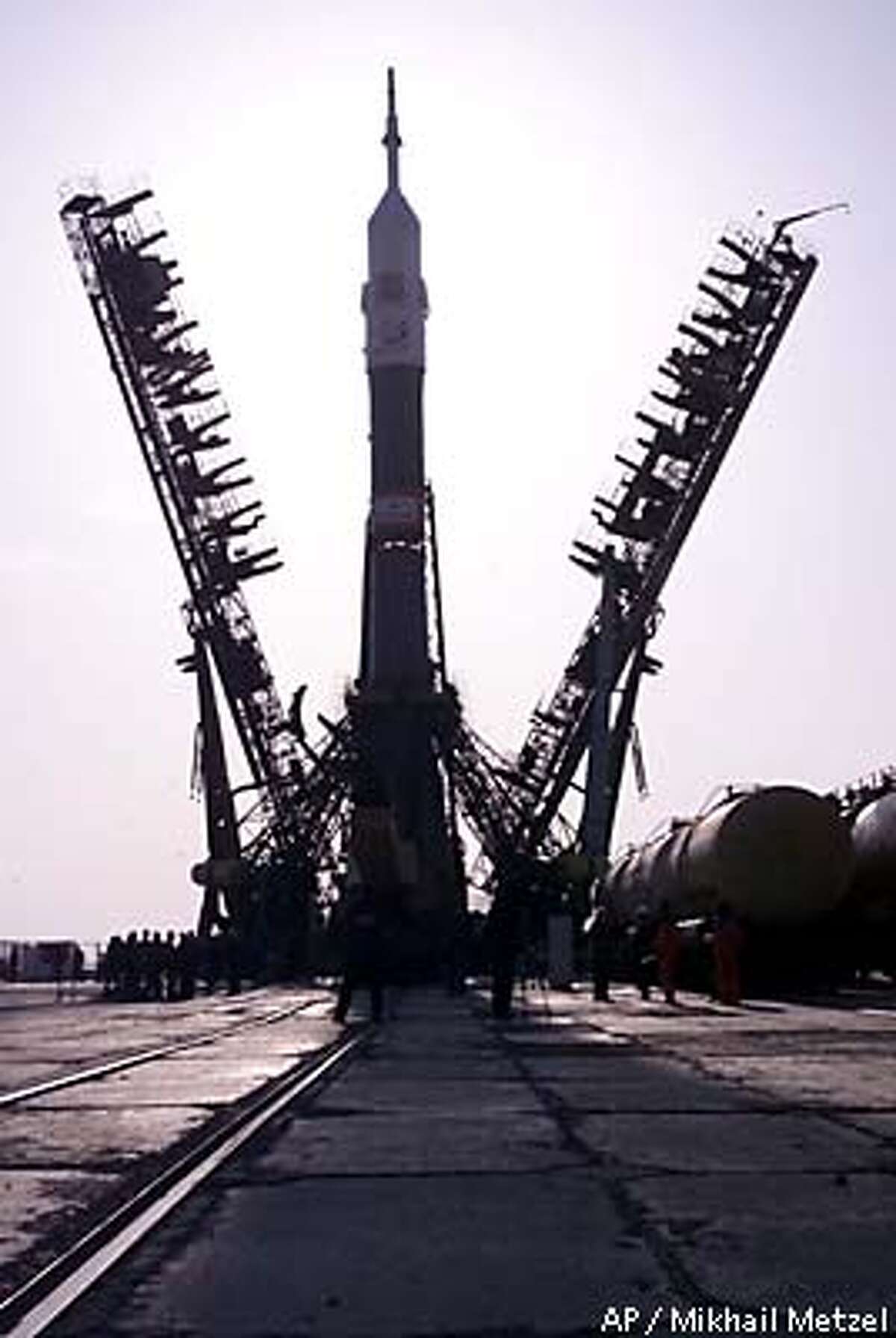 Millionaire prepares to lift off in tomorrow's space voyage
