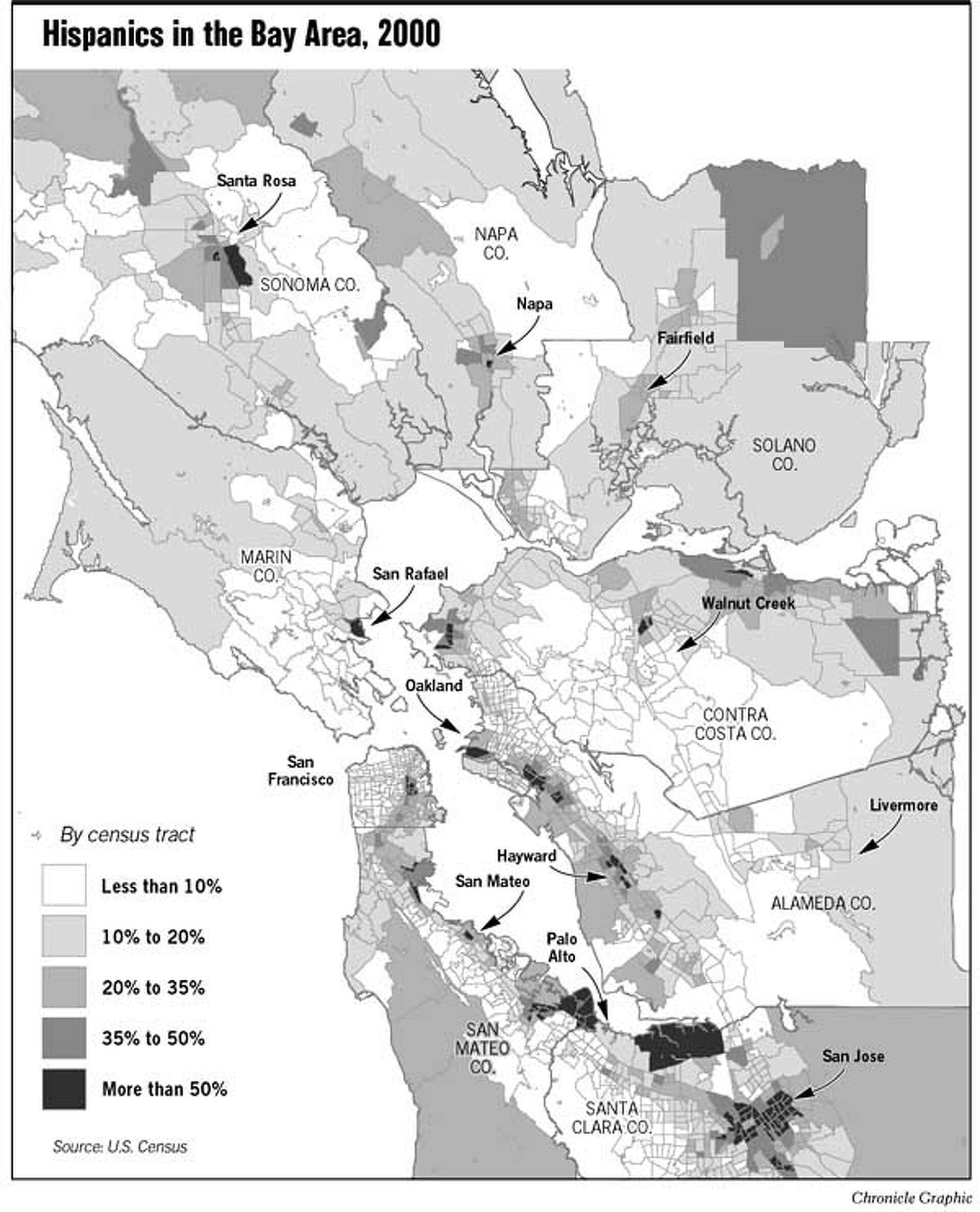 Northern California Joins Hispanic Boom / Growth in 6 counties exceeds  statewide rate