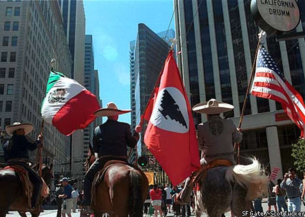 Parade, Enthusiastic Crowd Celebrate Cesar Chavez Day / S.F. show of