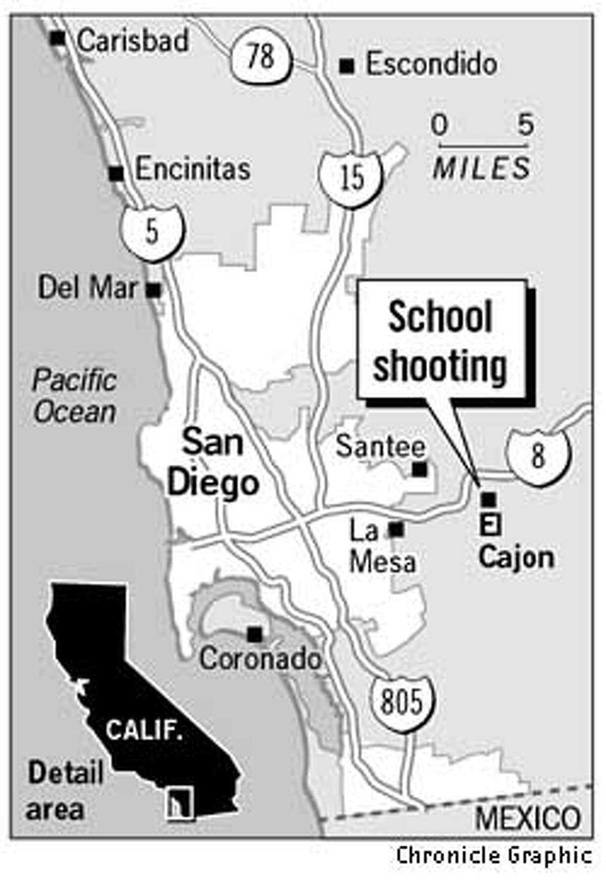 El Cajon School Shootout Injures 5 / Campus cop wounds student suspect