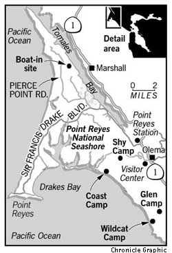 Point Reyes Rv/campsite Map Point Reyes a Great Spring Camp