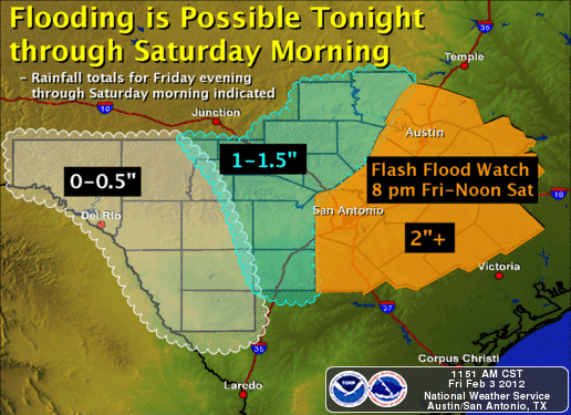 Flash flood watch in effect overnight