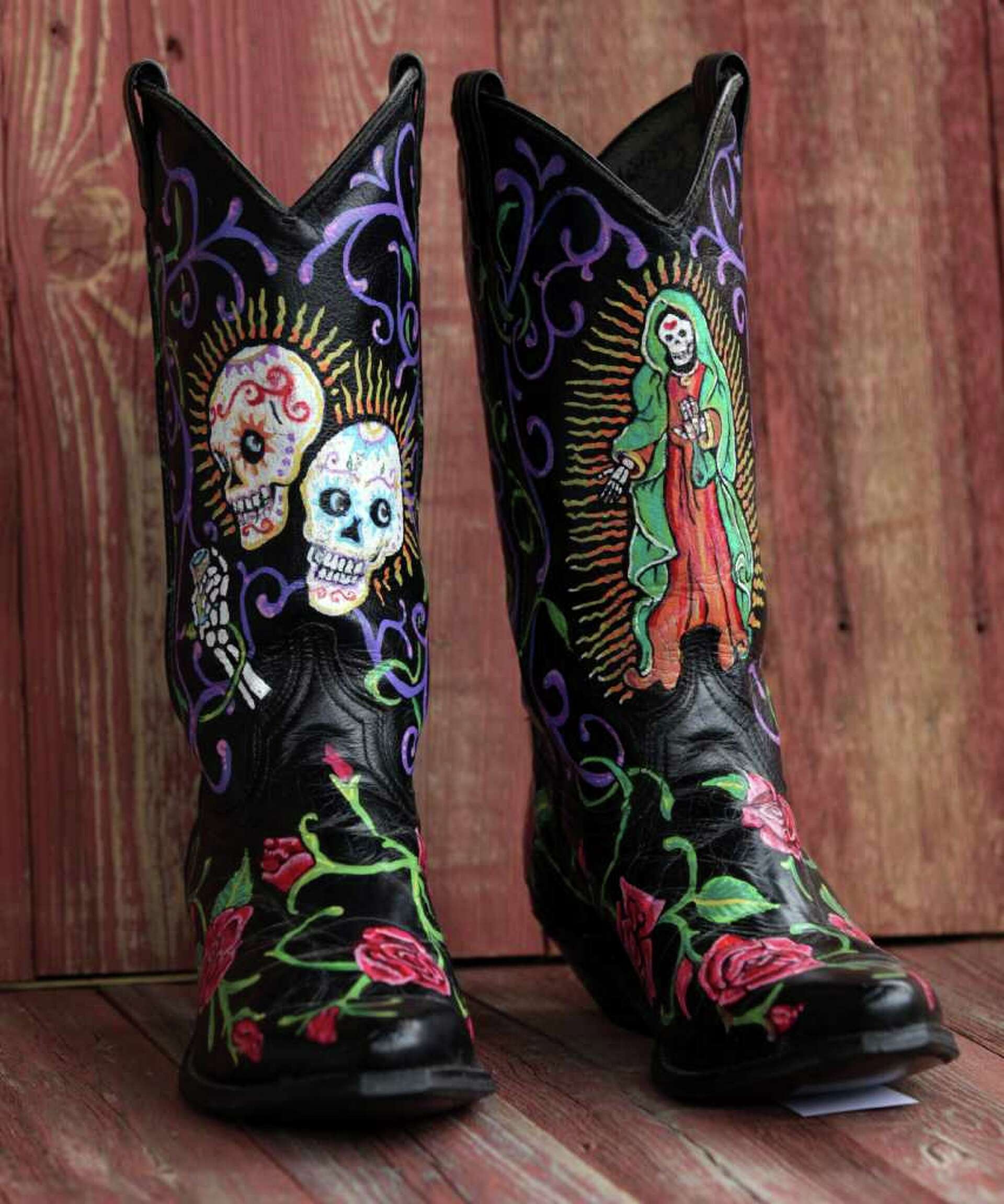 Painted boots make a statement