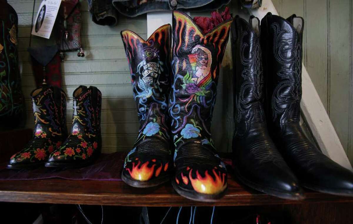 Painted boots make a statement