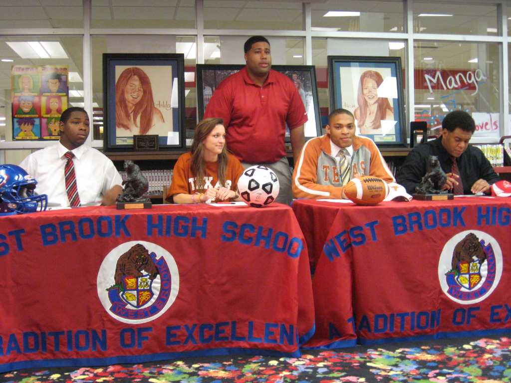 West Brook High School signing ceremony pictures