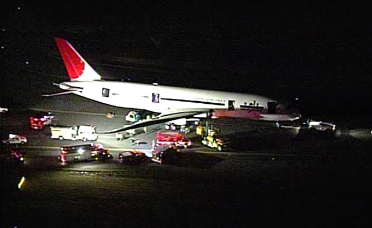 A worker was rescued Feb. 3, 2012, after being run over by a Boeing 787 at Paine Field.