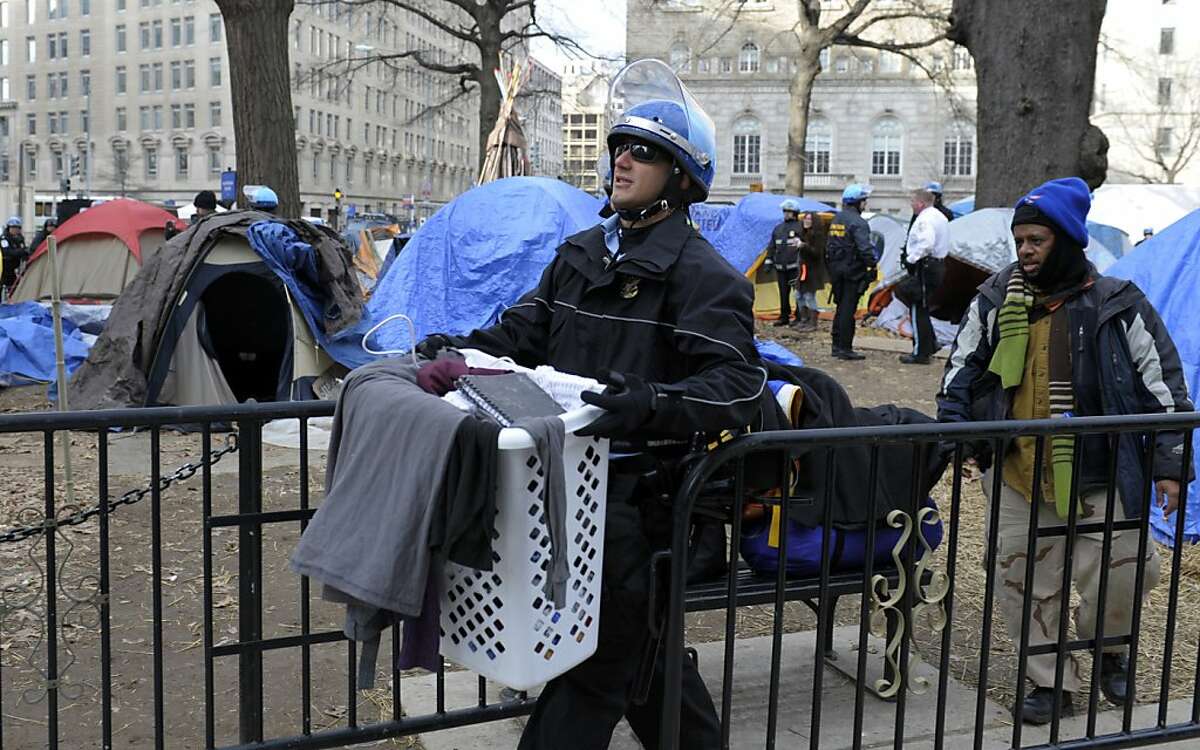 Police Clear Occupy Dc Tents From Washington Park 