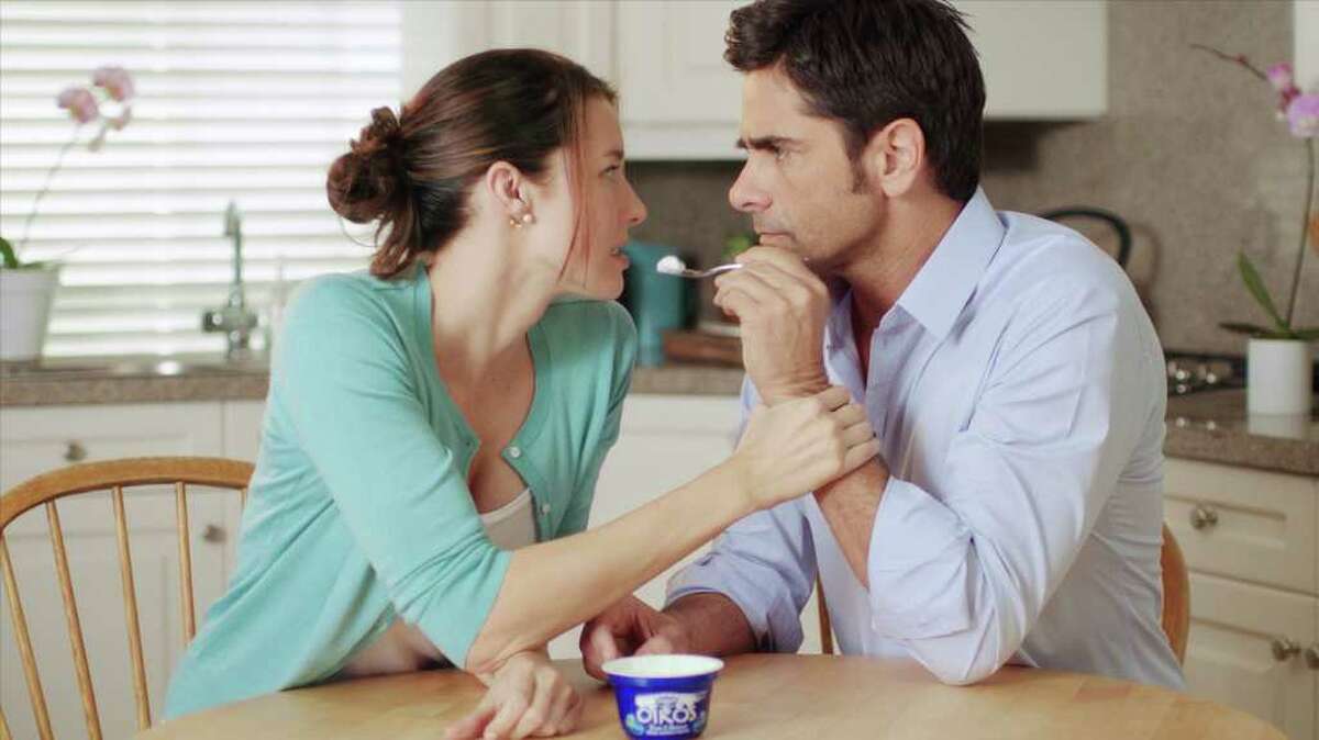 Dannon's Greek yogurt Super Bowl commercial, starring Jessica Blackmore and John Stamos, earned high marks to one ad expert.