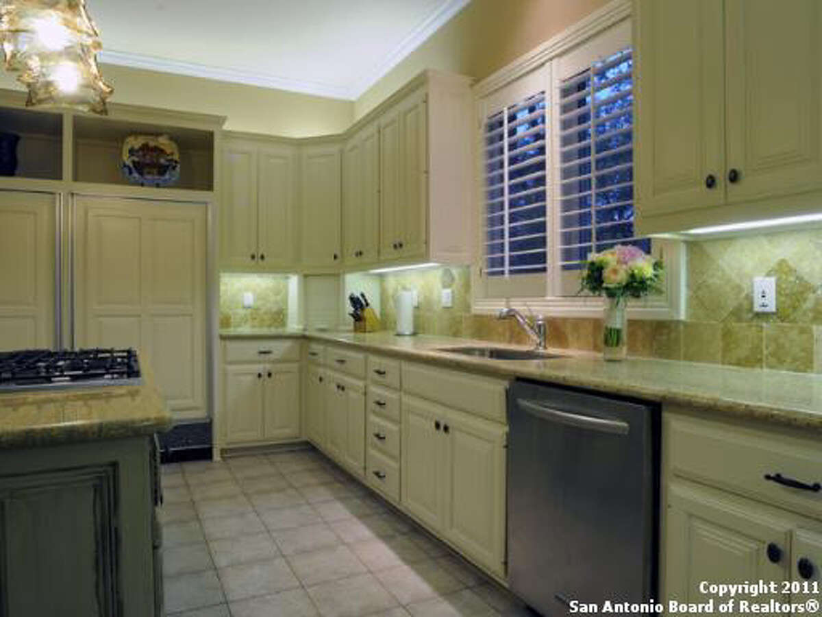 The kitchen features a considerable amount of counter and cabinet space as well as top-of-the-line appliances.