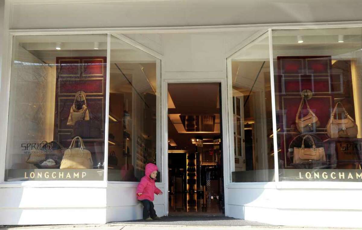 Longchamp Store - Paris Illustration of the logo and boutique of