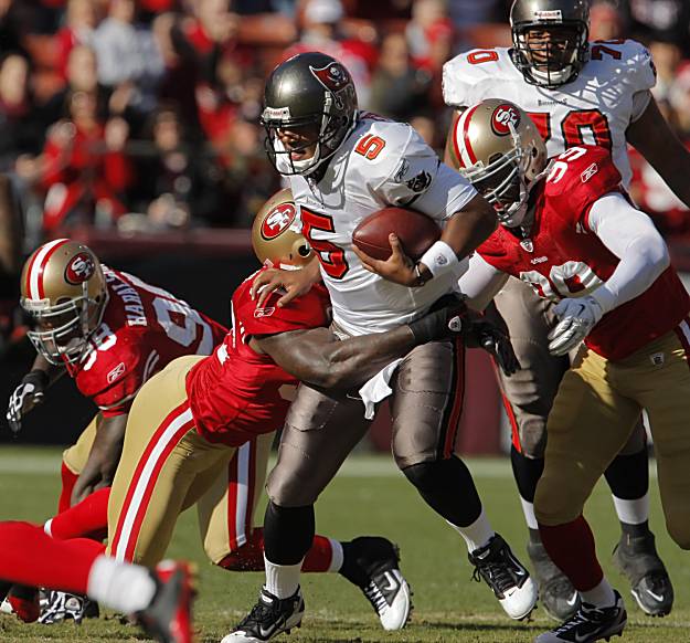 Sourdeath Sam on X: Takeo Spikes and Patrick Willis with clubs for hands  is one of the most legendary 49ers pics of all time   / X