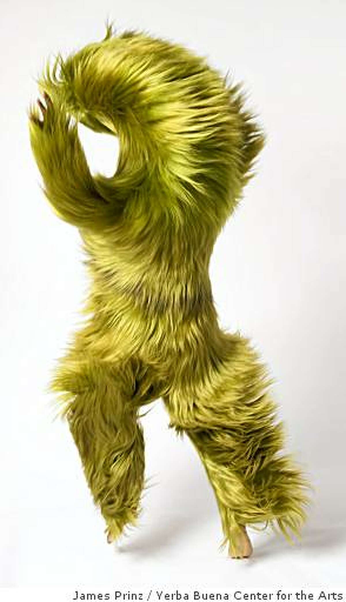 "Soundsuit" (2009) human hair and metal armature by Nick Cave96" x 26" x 20"