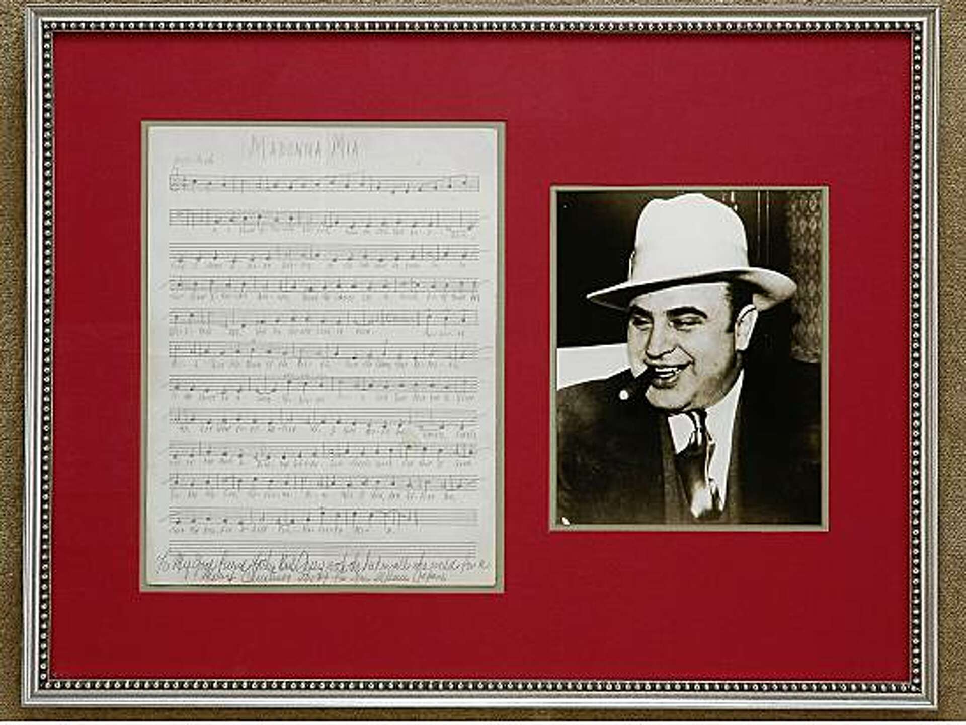 Al Capone, gangster and budding songwriter